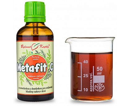 Metafit C (cukrovka) bylinné kapky (tinktura) 50 ml