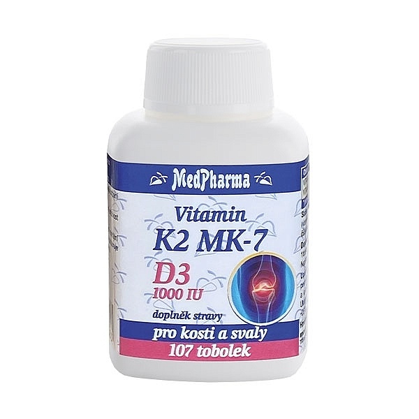 MedPharma Vitamín K2+D3 107 tobolek