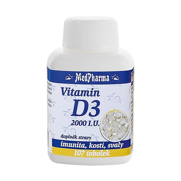 MedPharma Vitamín D3 2000 I.U. 107tob.